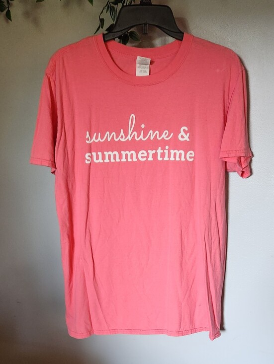 Gildan Tops - Sunshine & Summertime 100% Cotton T‑Shirt